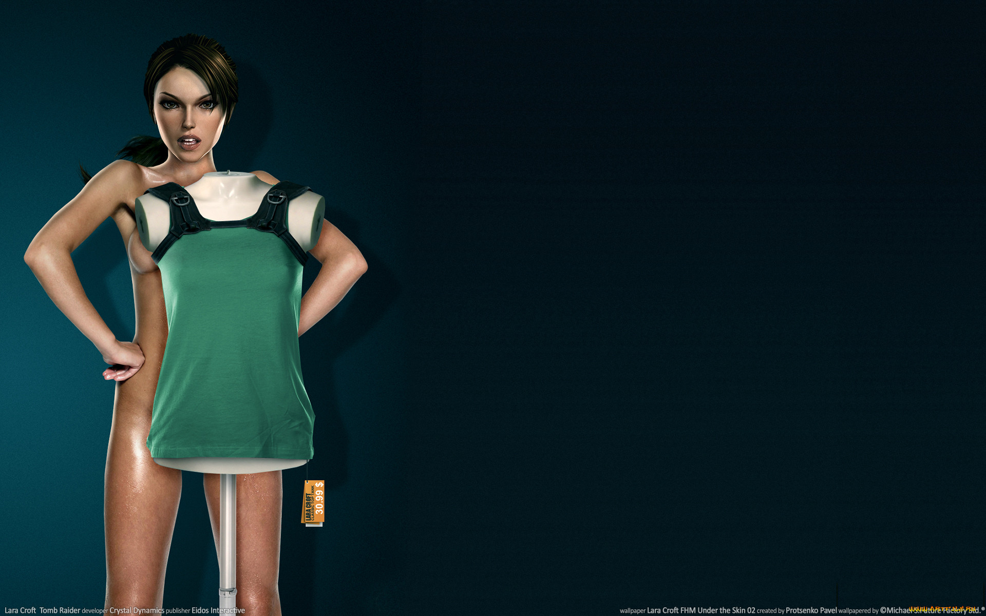 Обои Tomb Raider: Lara`s FHM Photoshoot 03 Эро-графика 3д-эр